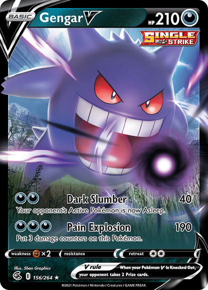 Gengar V - Fusion Strike (Ultra Rare) [FST-156]