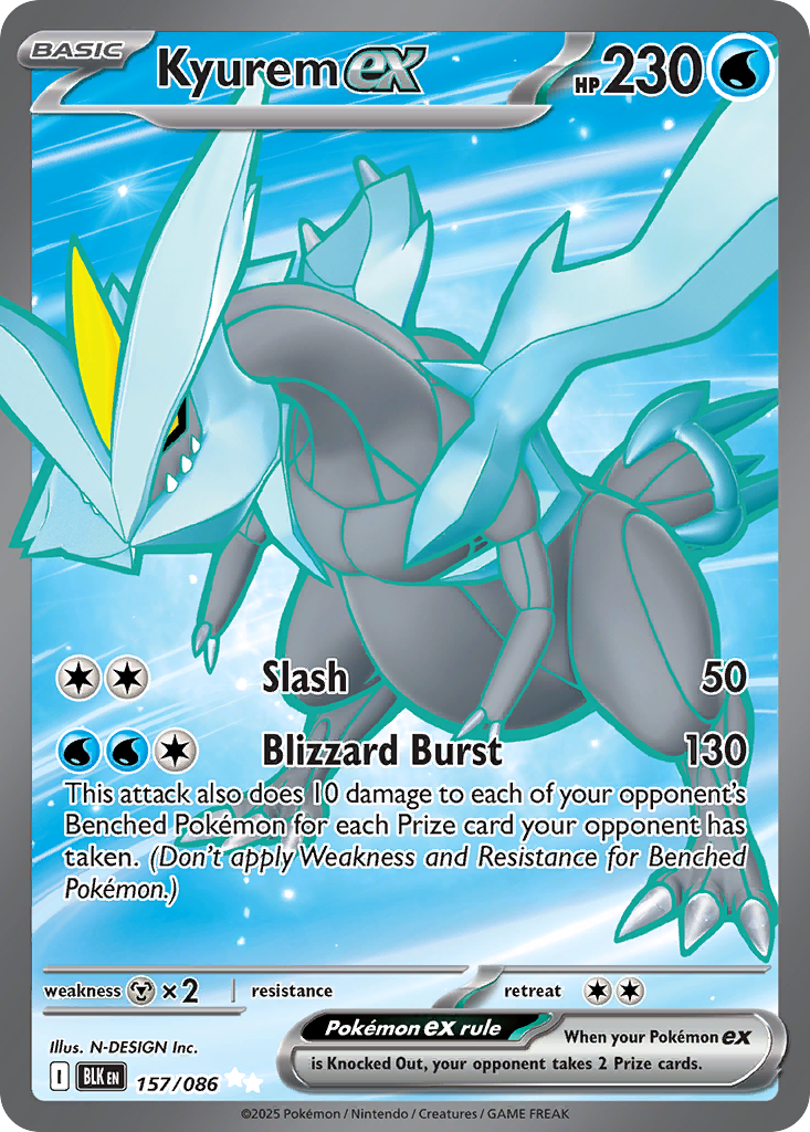 Kyurem ex - Black Bolt (Ultra Rare) [BLK-157]