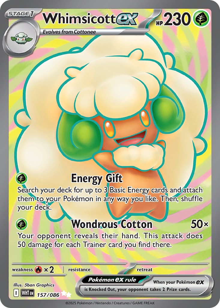 Whimsicott ex - White Flare (Ultra Rare) [WHT-157]