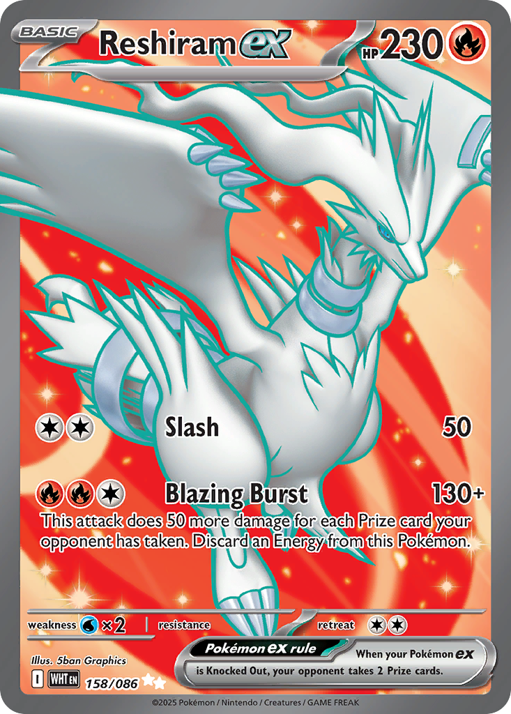 Reshiram ex - White Flare (Ultra Rare) [WHT-158]