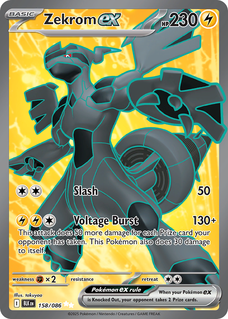 Zekrom ex - Black Bolt (Ultra Rare) [BLK-158]