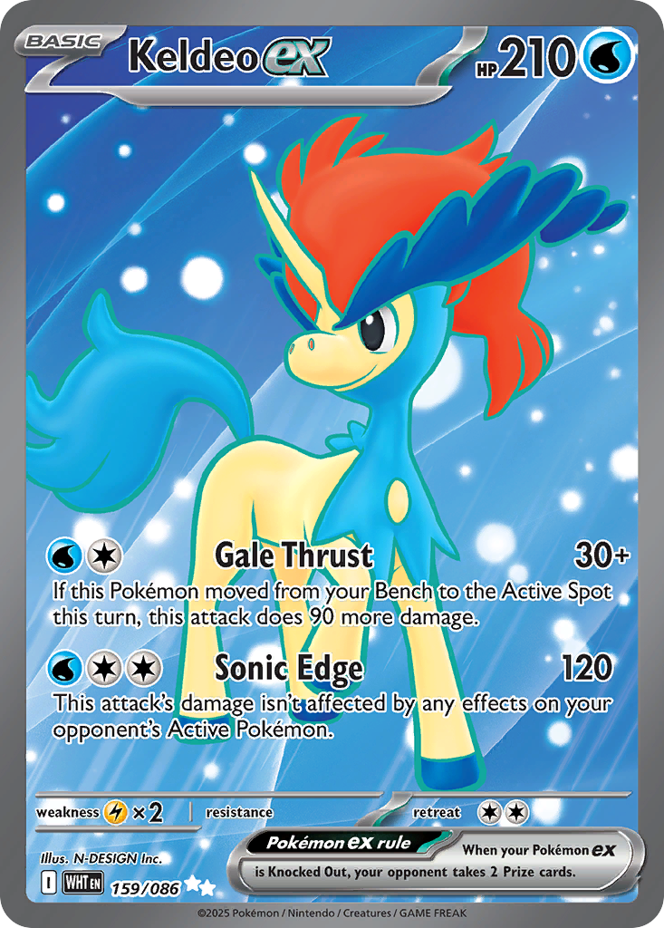 Keldeo ex - White Flare (Ultra Rare) [WHT-159]