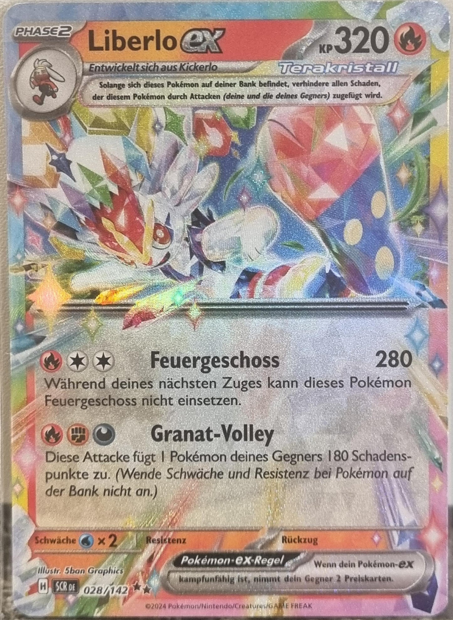 Cinderace ex - Stellar Crown (Double Rare) [SCR-028]