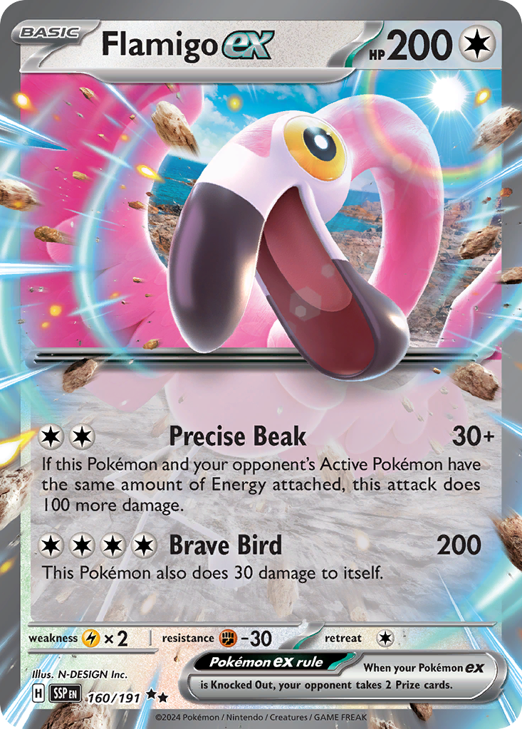 Flamigo ex - Surging Sparks (Double Rare) [SSP-160]