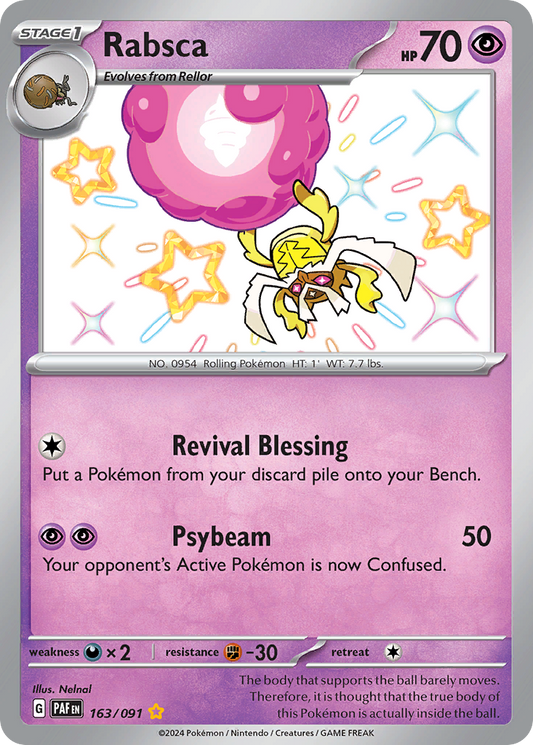 Rabsca - Paldean Fates (Shiny Rare) [PAF-163]