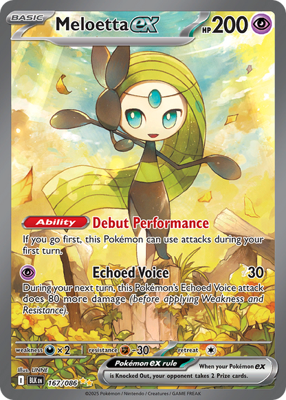 Meloetta ex - Black Bolt (Special Illustration Rare) [BLK-167]