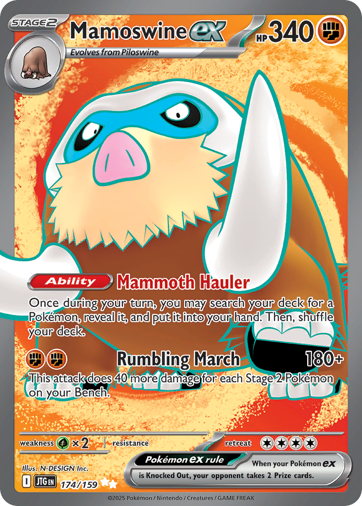 Mamoswine ex - Journey Together (Ultra Rare) [JTG-174]