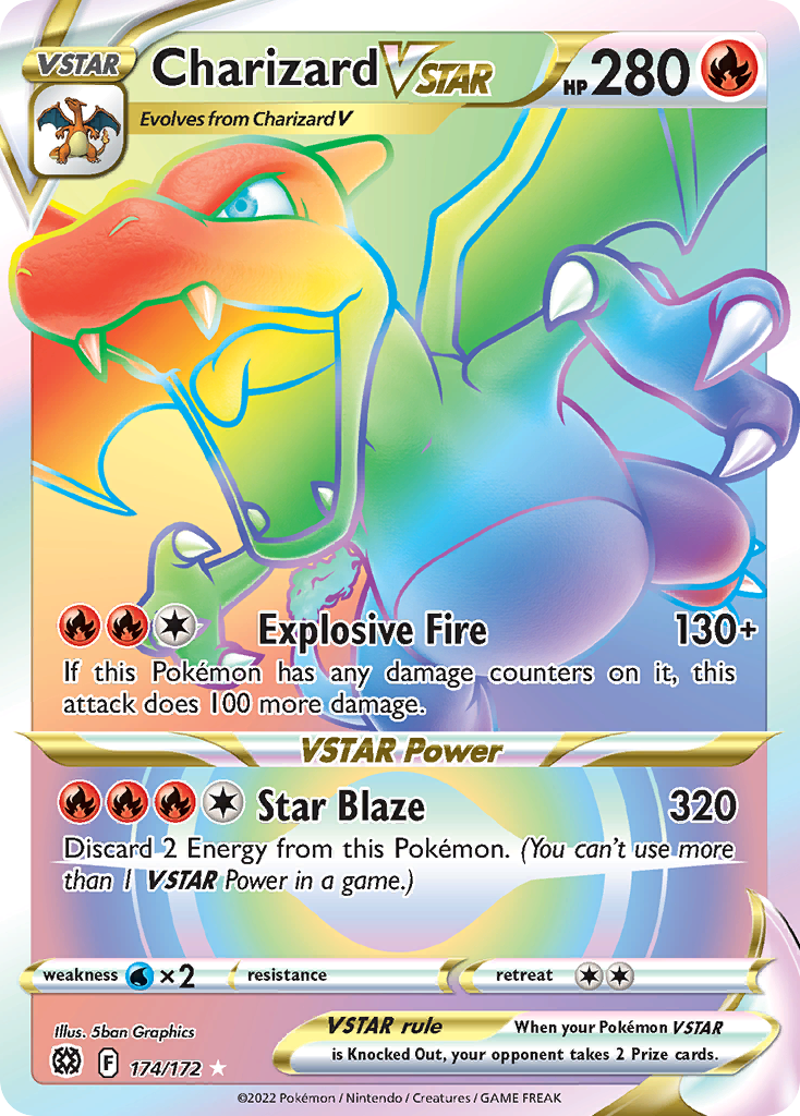 Charizard VSTAR - Brilliant Stars (Secret Rare) [BRS-174]