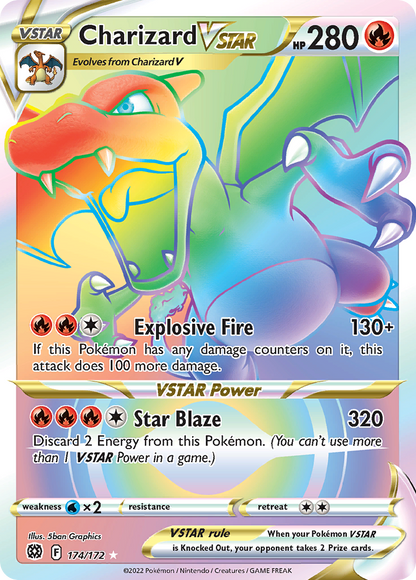 Charizard VSTAR - Brilliant Stars (Secret Rare) [BRS-174]