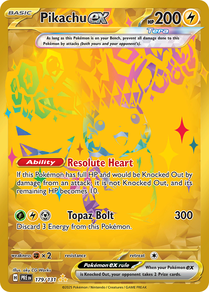 Pikachu ex - Prismatic Evolutions (Secret Rare) [PRE-179]