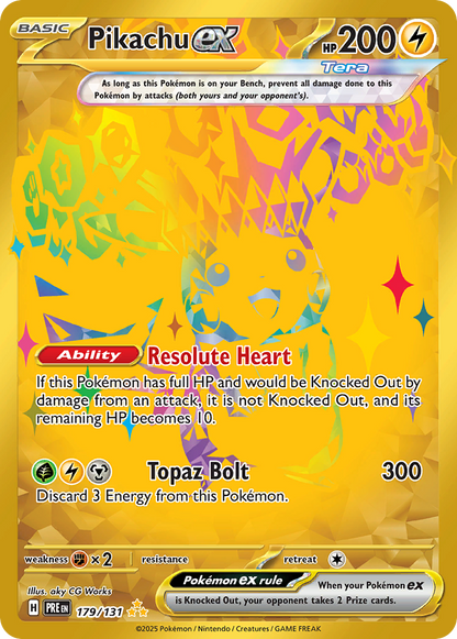 Pikachu ex - Prismatic Evolutions (Secret Rare) [PRE-179]