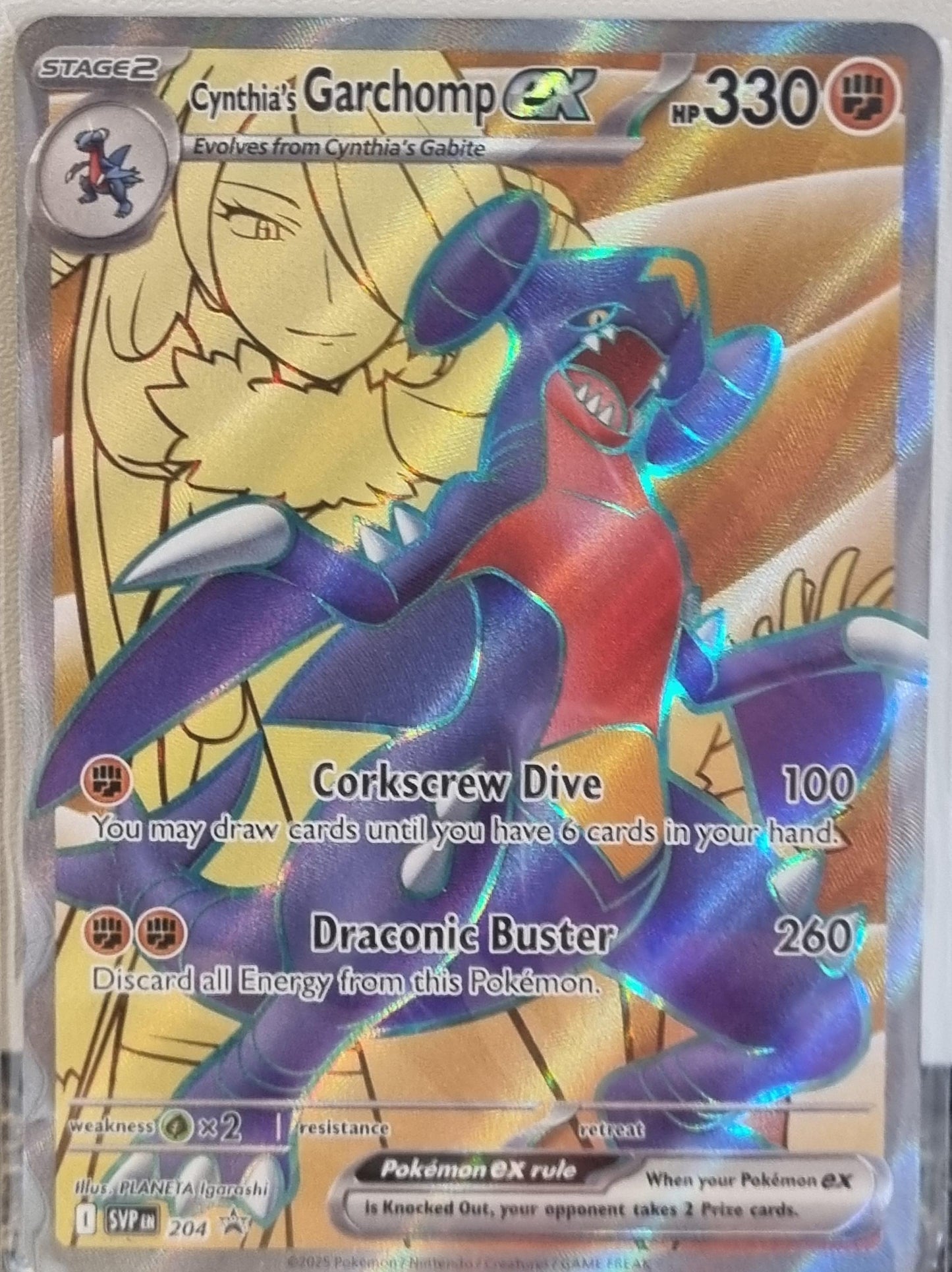 Cynthia's Garchomp ex - SV Black Star Promos (Promo) [SVP-204]