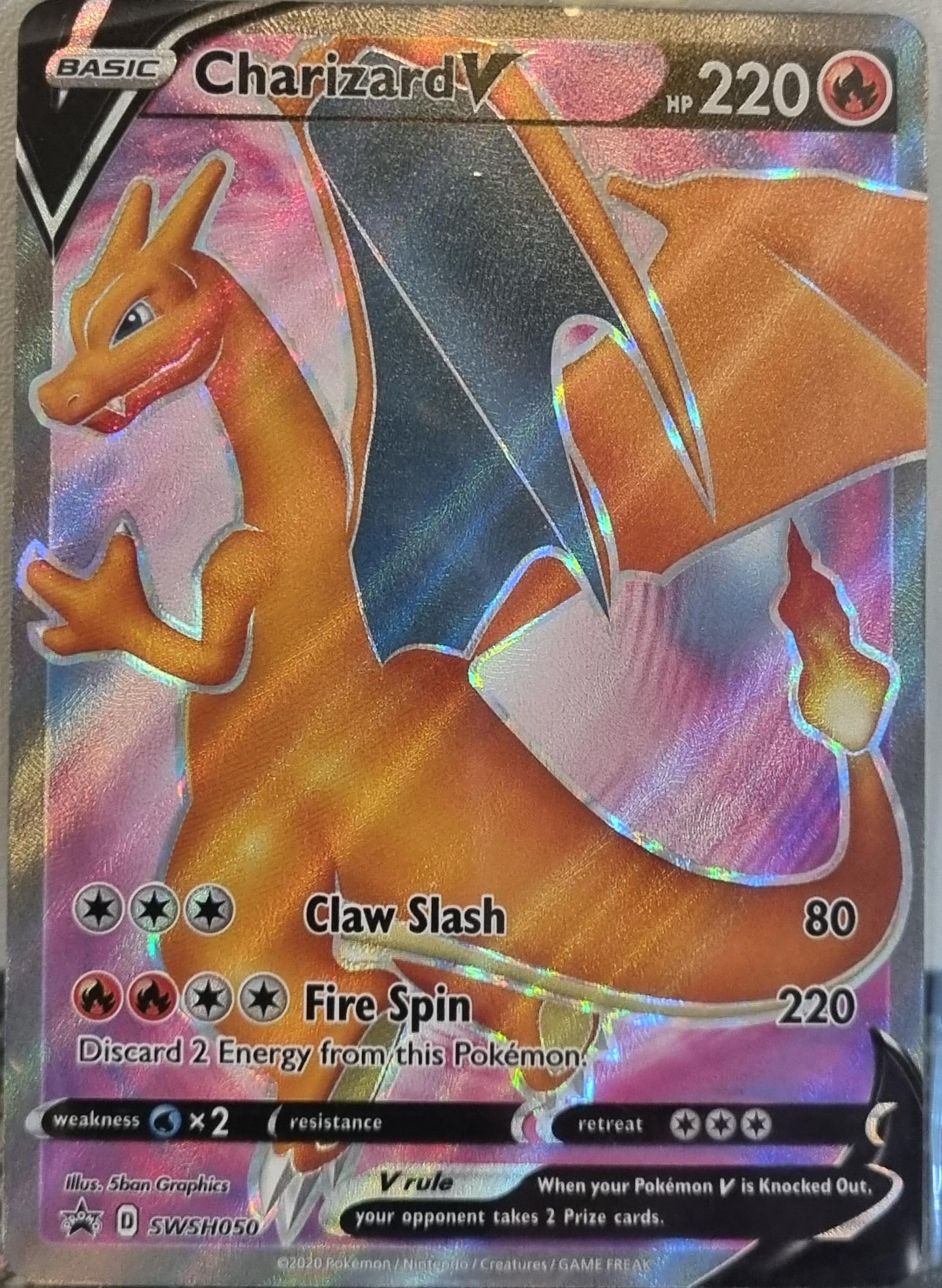 Charizard V - SWSH Black Star Promos (Promo) [SWSH-050]
