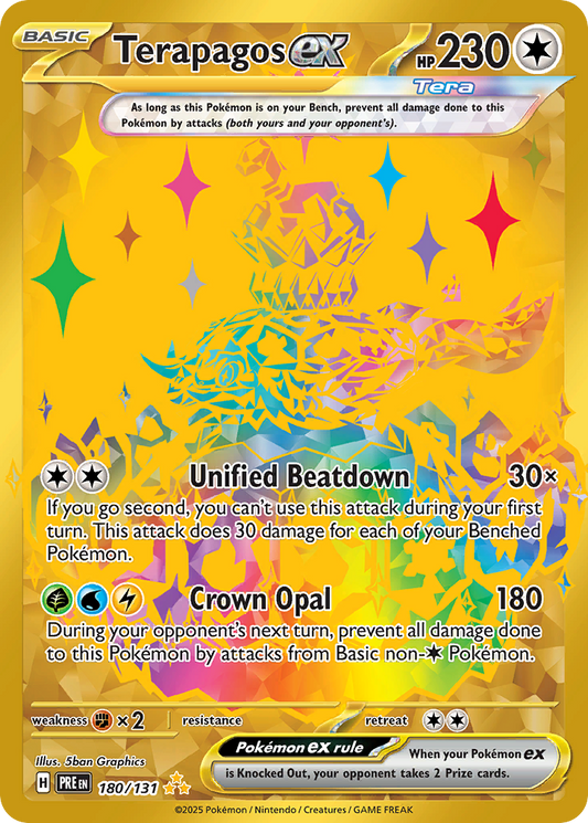 Terapagos ex - Prismatic Evolutions (Secret Rare) [PRE-180]