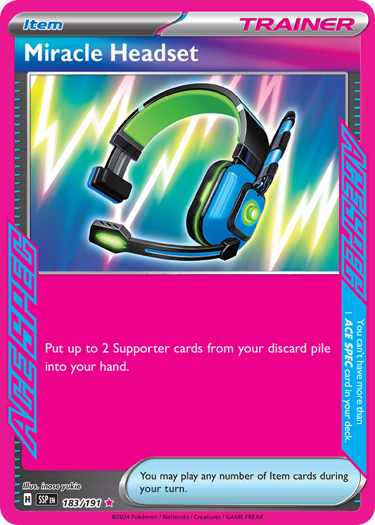 Miracle Headset - Surging Sparks (ACE Rare) [SSP-183]
