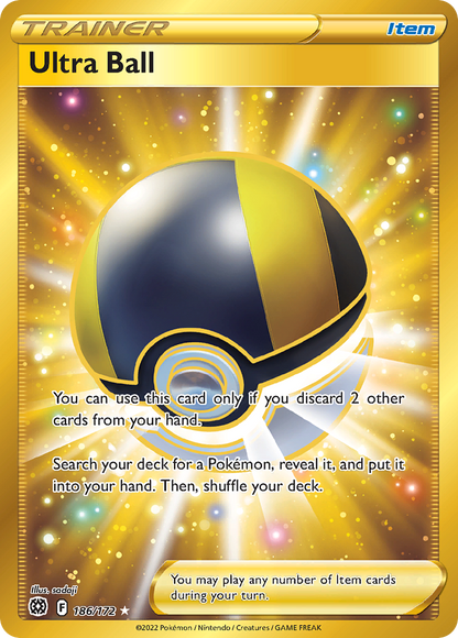 Ultra Ball - Brilliant Stars (Secret Rare) [BRS-186]