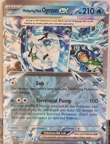 Wellspring Mask Ogerpon ex - Twilight Masquerade (Double Rare) [TWM-064]