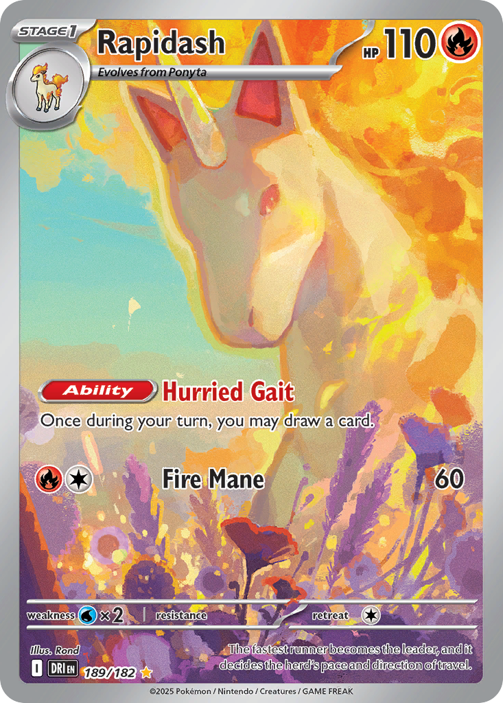 Rapidash - Destined Rivals (Illustration Rare) [DRI-189]