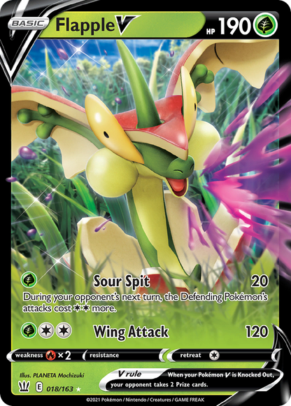 Flapple V - Battle Styles (Ultra Rare) [BST-18]