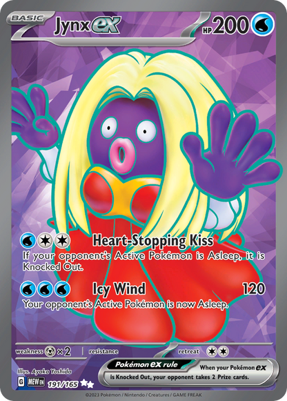 Jynx ex - 151 (Ultra Rare) [MEW-191]