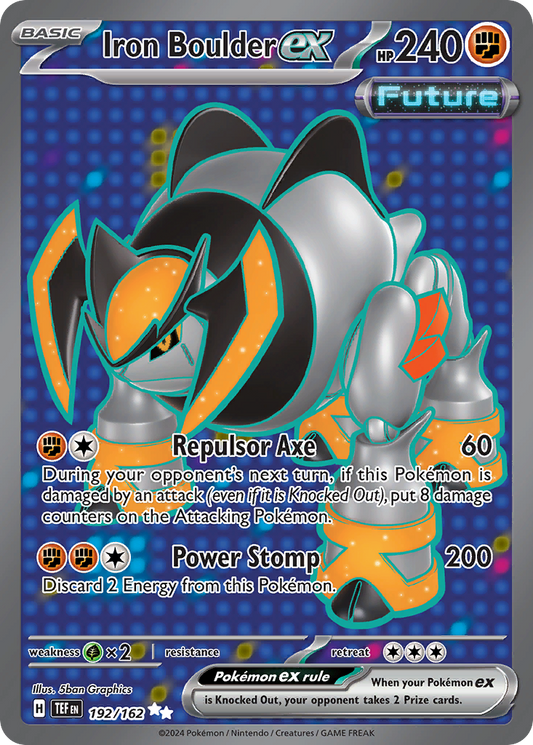 Iron Boulder ex - Temporal Forces (Ultra Rare) [TEF-192]