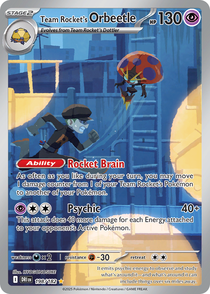 Team Rocket's Orbeetle - Destined Rivals (Illustration Rare) [DRI-198]