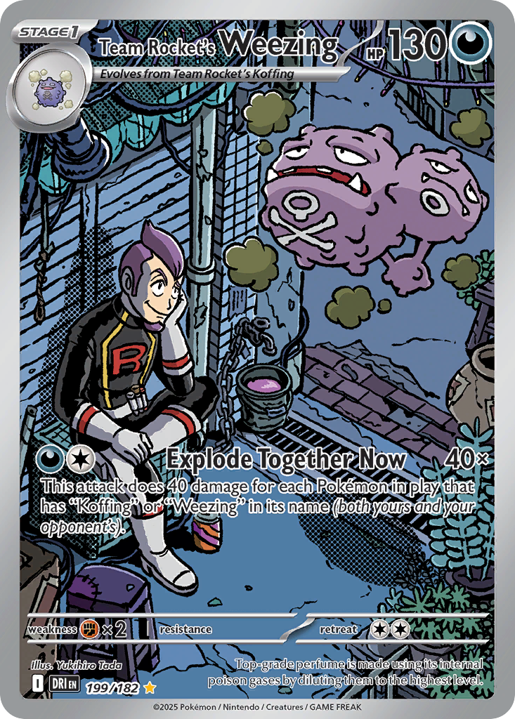 Team Rocket's Weezing - Destined Rivals (Illustration Rare) [DRI-199]