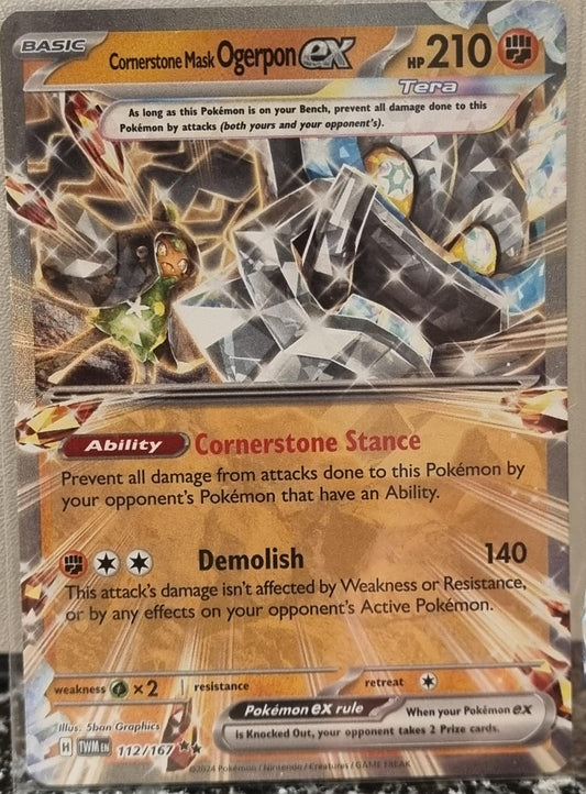 Cornerstone Mask Ogerpon ex - Twilight Masquerade (Double Rare) [TWM-112]