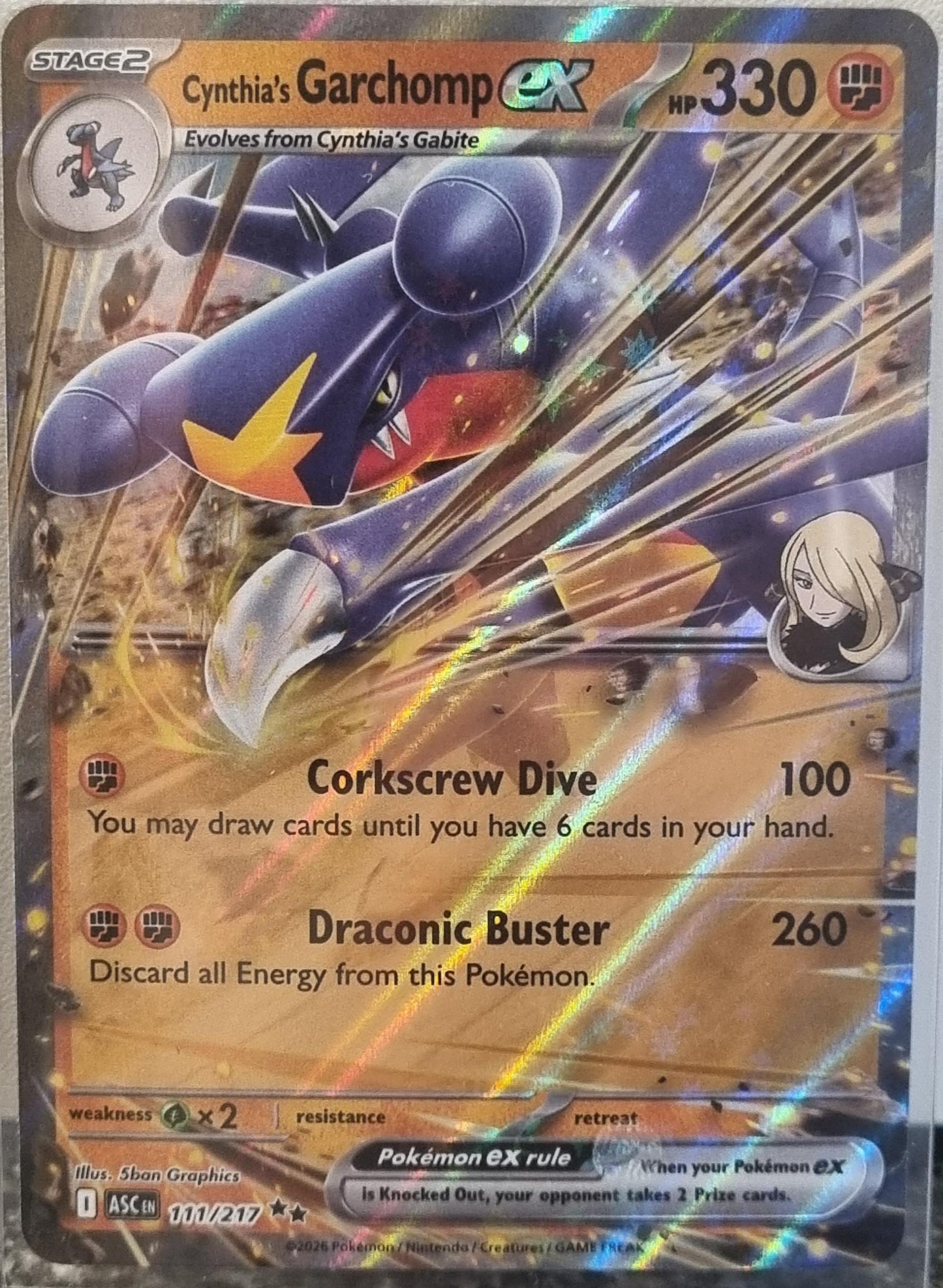 Cynthia's Garchomp ex - Ascended Heroes (Double Rare) [ASC-111]