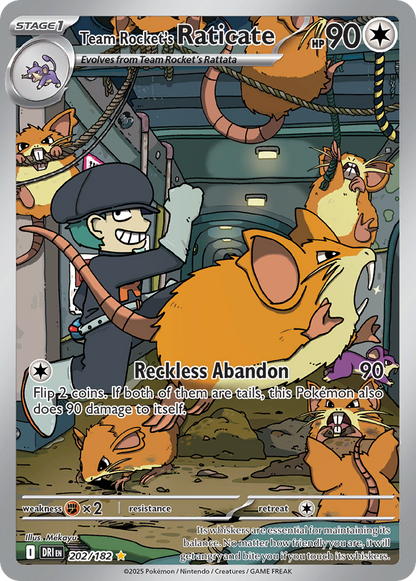 Team Rocket's Raticate - Destined Rivals (Illustration Rare) [DRI-202]
