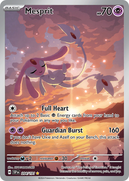Mesprit - Surging Sparks (Illustration Rare) [SSP-204]