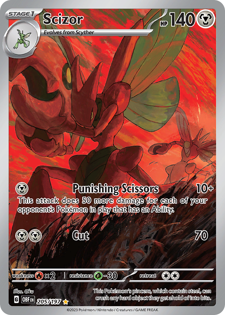 Scizor - Obsidian Flames (Illustration Rare) [OBF-205]