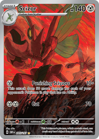 Scizor - Obsidian Flames (Illustration Rare) [OBF-205]