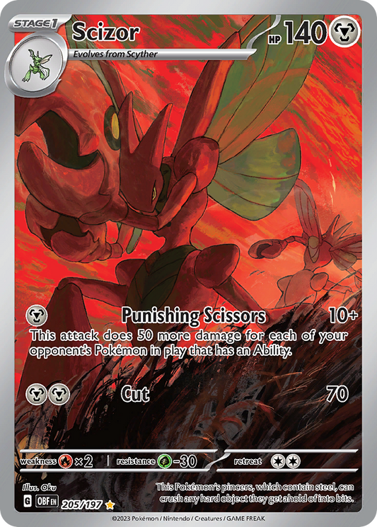 Scizor - Obsidian Flames (Illustration Rare) [OBF-205]