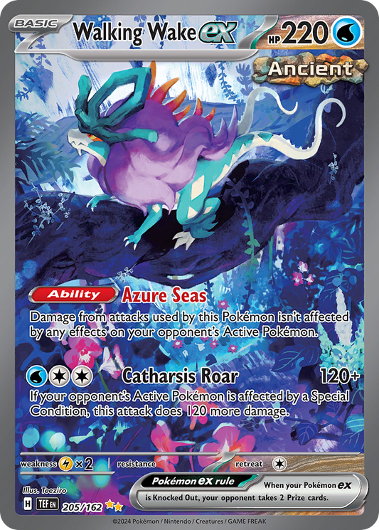 Walking Wake ex - Temporal Forces (Special Illustration Rare) [TEF-205]