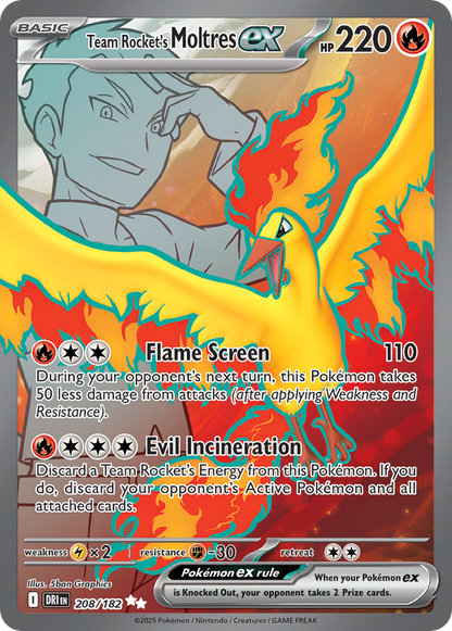 Team Rocket's Moltres ex - Destined Rivals (Ultra Rare) [DRI-208]