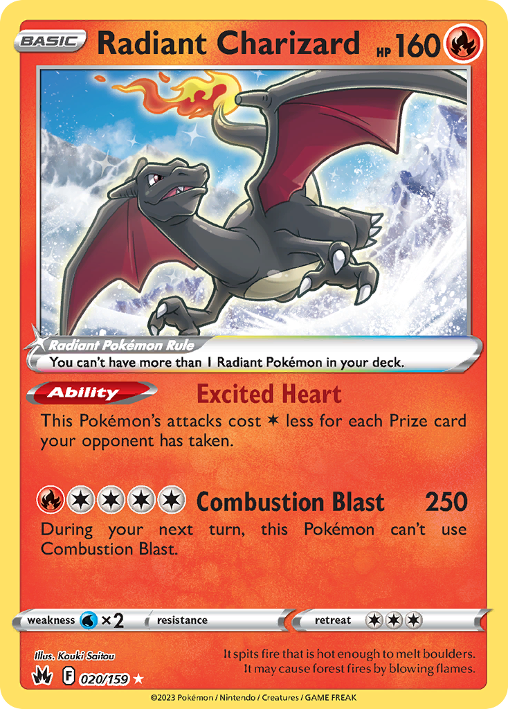 Radiant Charizard - Crown Zenith (Ultra Rare) [CRZ-020]