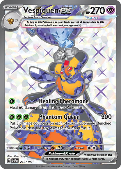Vespiquen ex - Obsidian Flames (Ultra Rare) [OBF-212]