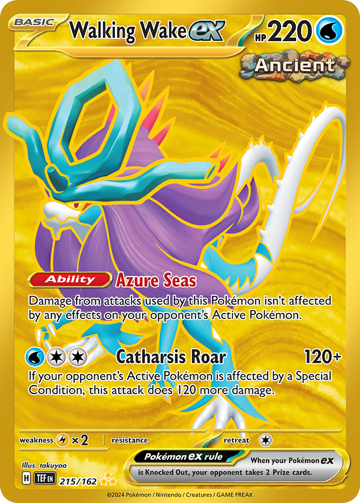Walking Wake ex - Temporal Forces (Secret Rare) [TEF-215]