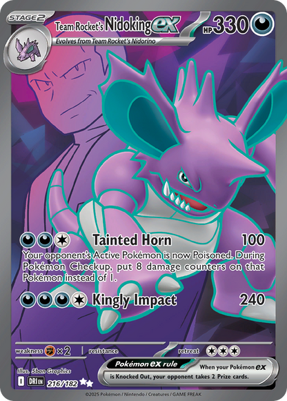Team Rocket's Nidoking ex - Destined Rivals (Ultra Rare) [DRI-216]