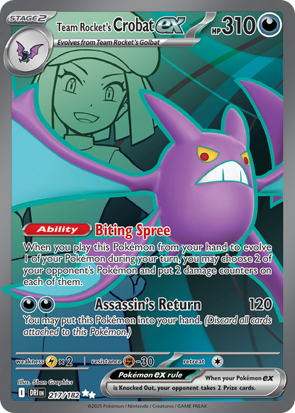Team Rocket's Crobat ex - Destined Rivals (Ultra Rare) [DRI-217]