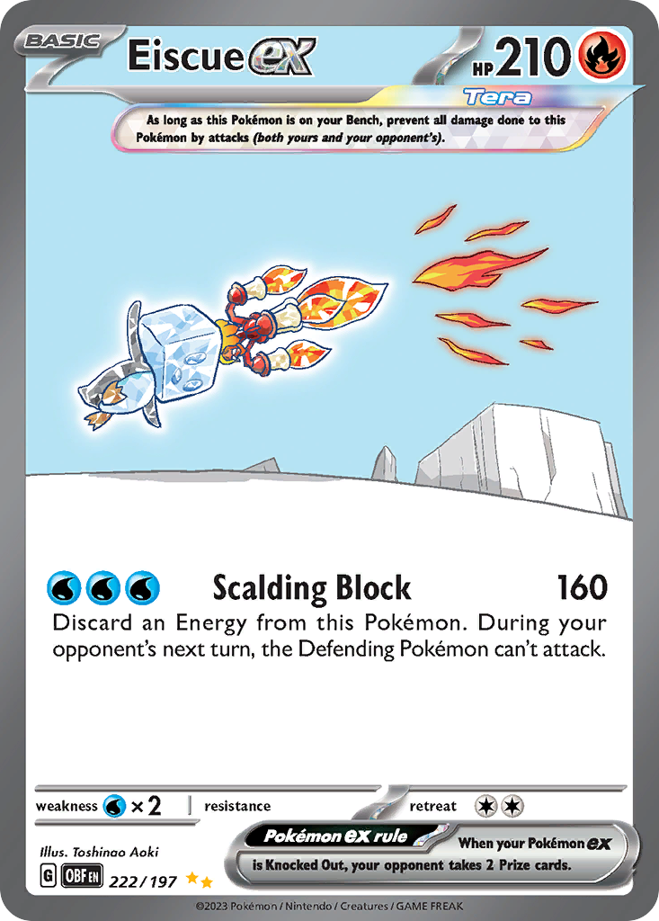 Eiscue ex - Obsidian Flames (Special Illustration Rare) [OBF-222]