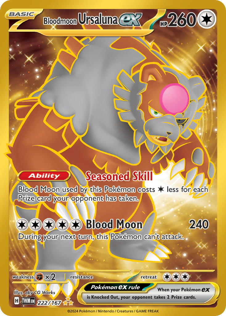 Bloodmoon Ursaluna ex - Twilight Masquerade (Secret Rare) [TWM-222]