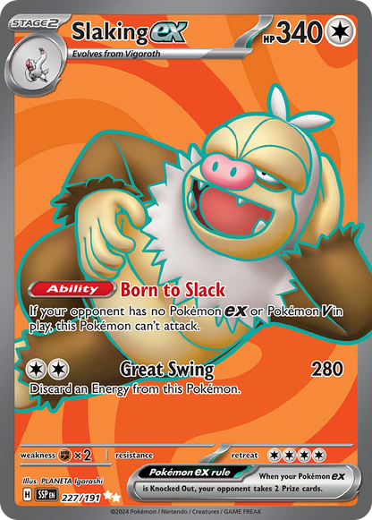 Slaking ex - Surging Sparks (Ultra Rare) [SSP-227]