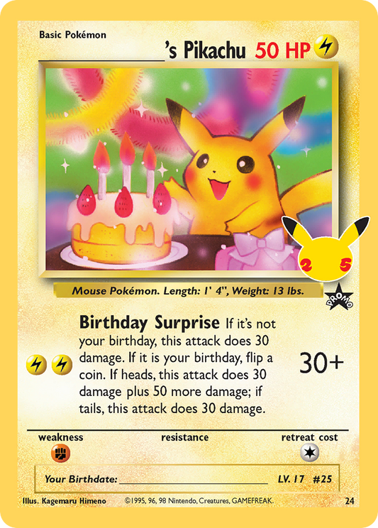 _____'s Pikachu - Celebrations (Promo) [CEL-WP 24]
