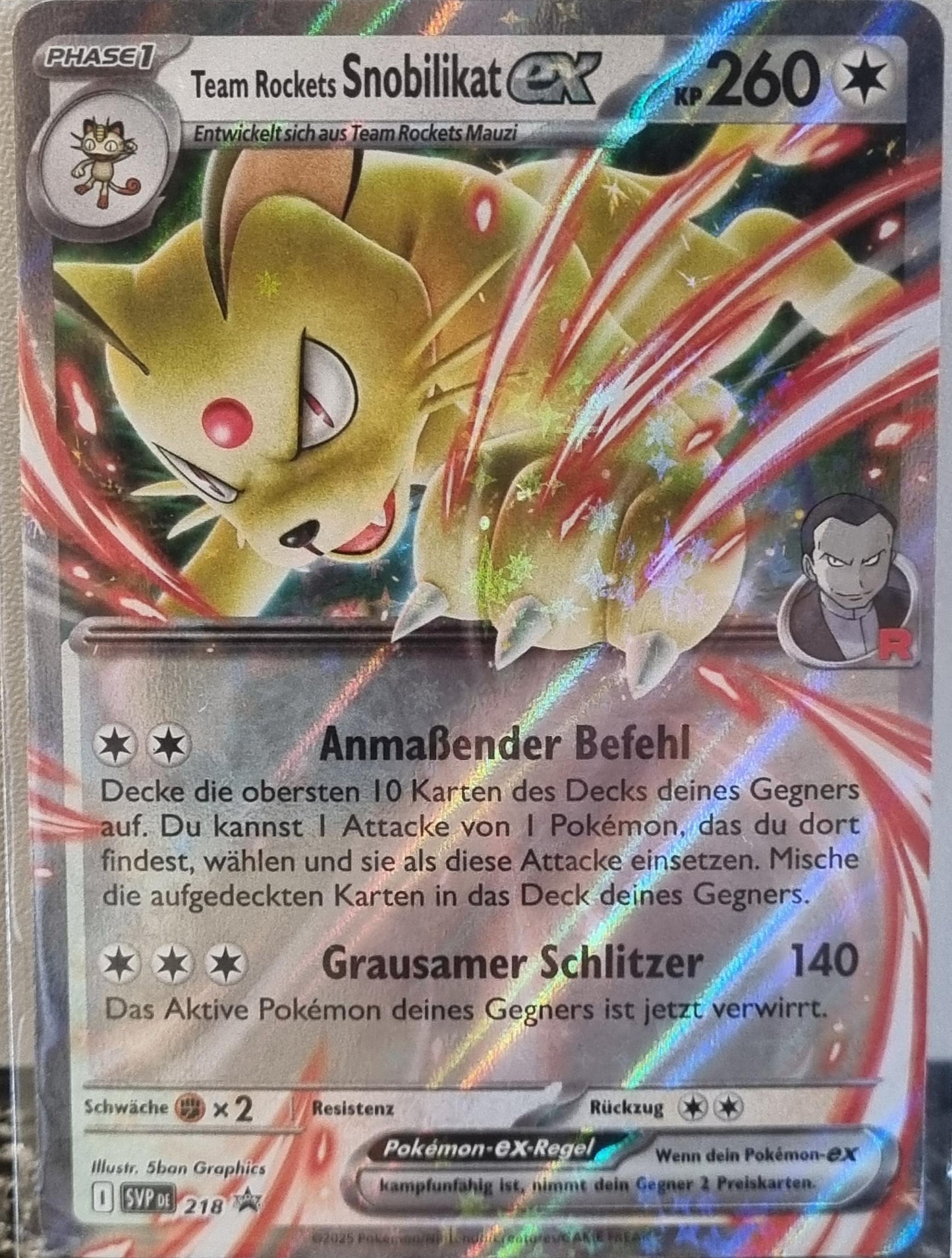 Team Rocket's Persian ex - SV Black Star Promos (Promo) [SVP-218]