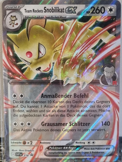 Team Rocket's Persian ex - SV Black Star Promos (Promo) [SVP-218]