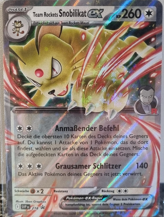 Team Rocket's Persian ex - SV Black Star Promos (Promo) [SVP-218]