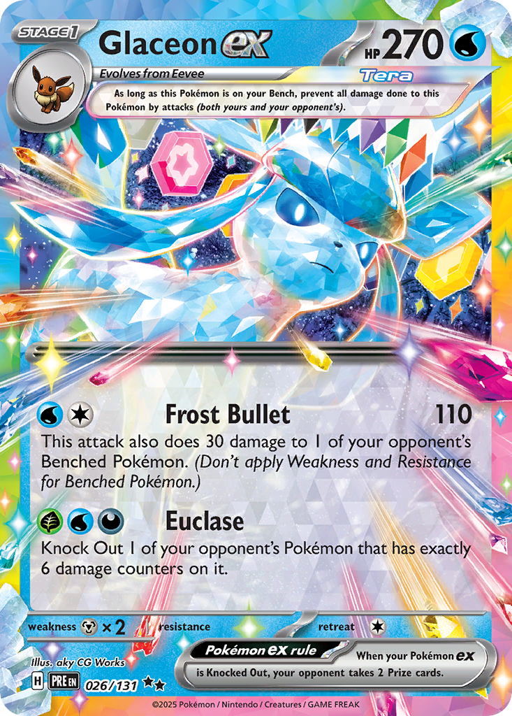 Glaceon ex - Prismatic Evolutions (Double Rare) [PRE-026]