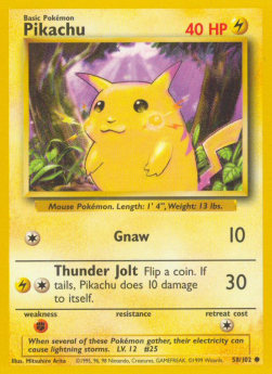 Pikachu - Base Set (Common) [BS-58]